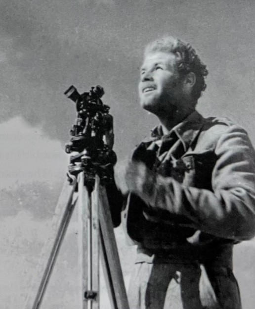 ER WATTS & SON Theodolites in use with LRDG Navigator Tom Merrick